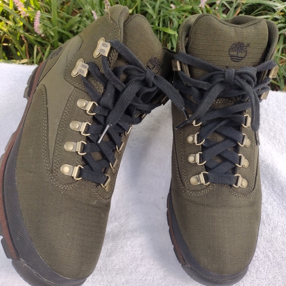Timberland Other - TIMBERLAND SZ 10 MENS HIKING TRAIL CANVAS BOOTS